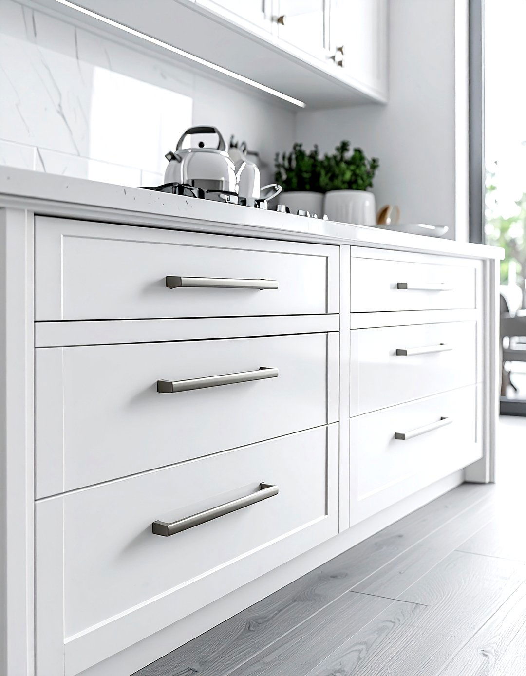 Oversized Drawer Pulls - 30 kitchen hardware ideas