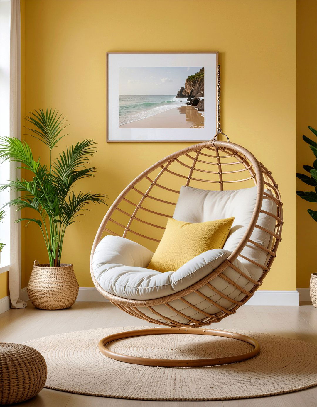 Oversized Egg Chair - 30 living room egg chair ideas