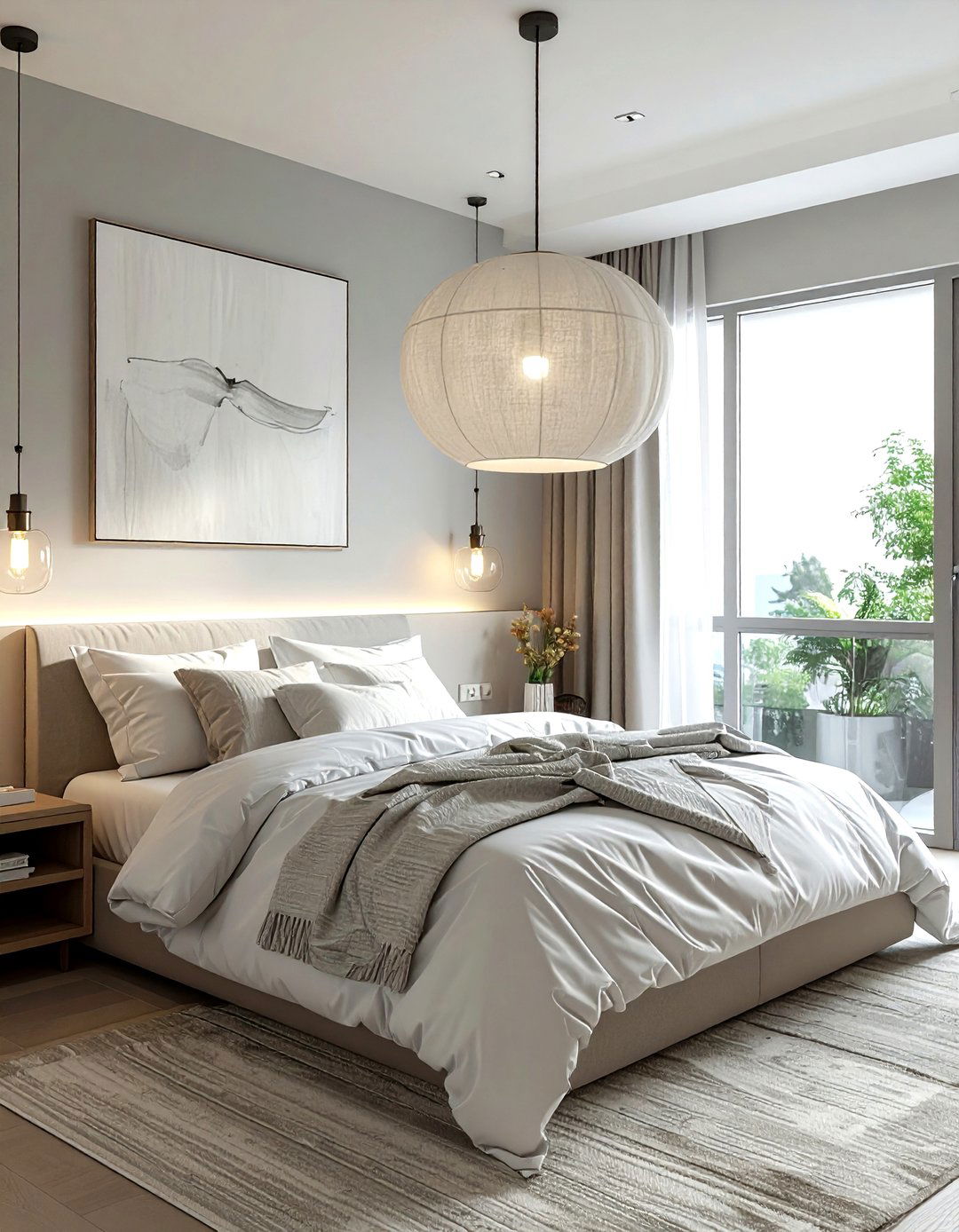 Oversized Fabric Pendant Light - 30 pendant light ideas