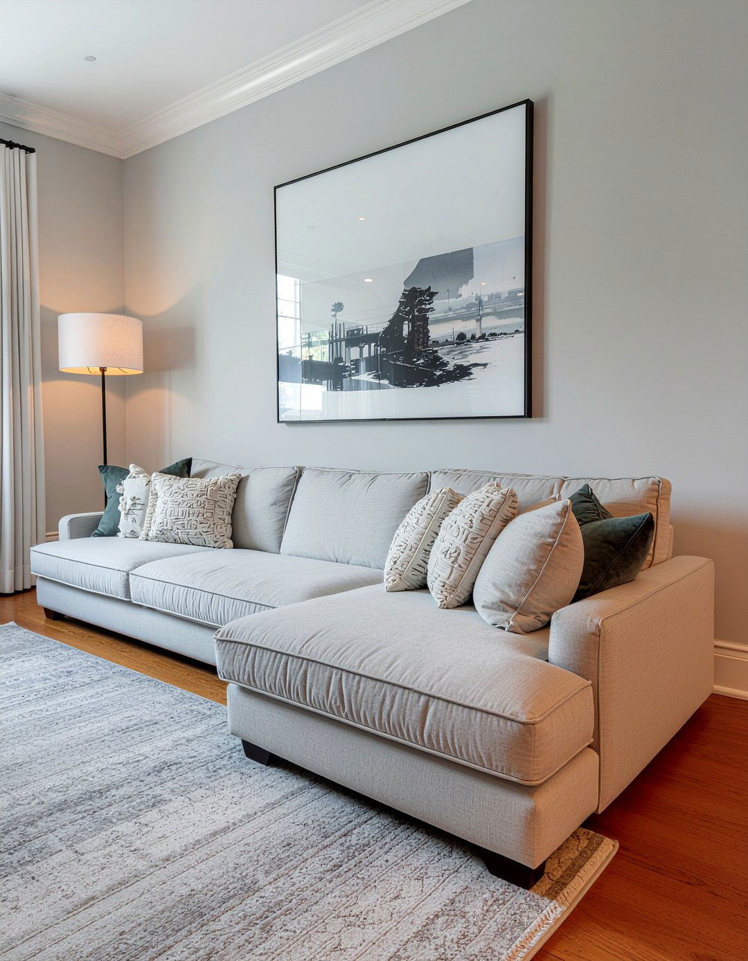 Oversized Fabric Sectional - 30 living room sectional ideas