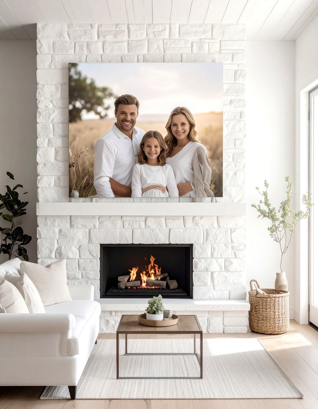 Oversized Family Portrait - 30 photo wall ideas