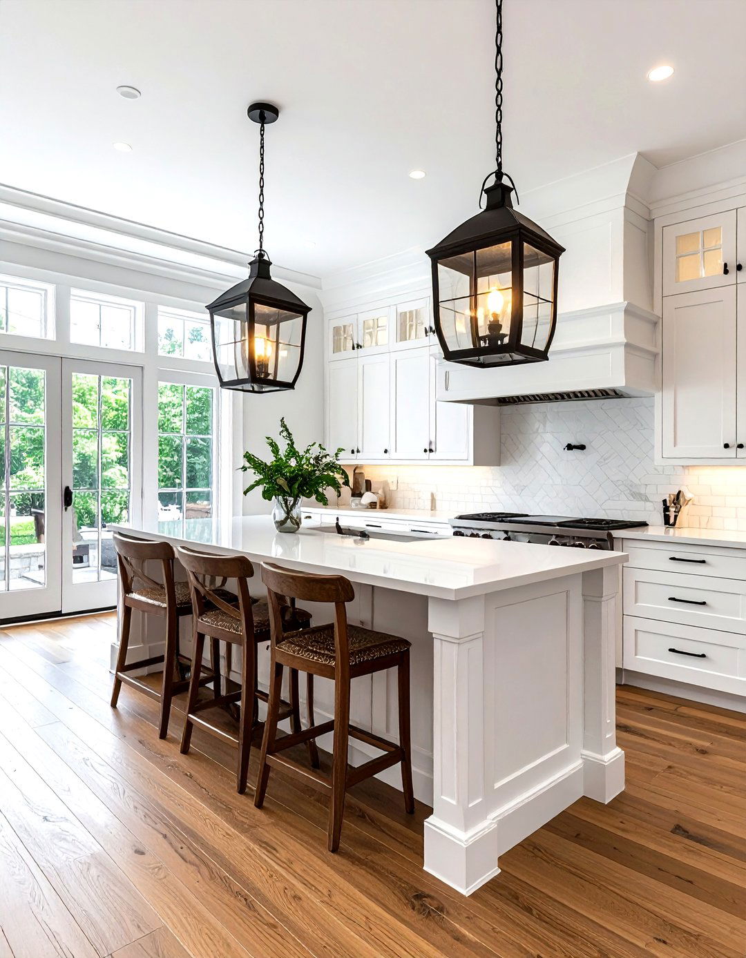 Oversized Lantern Pendant - 30 pendant light kitchen island ideas