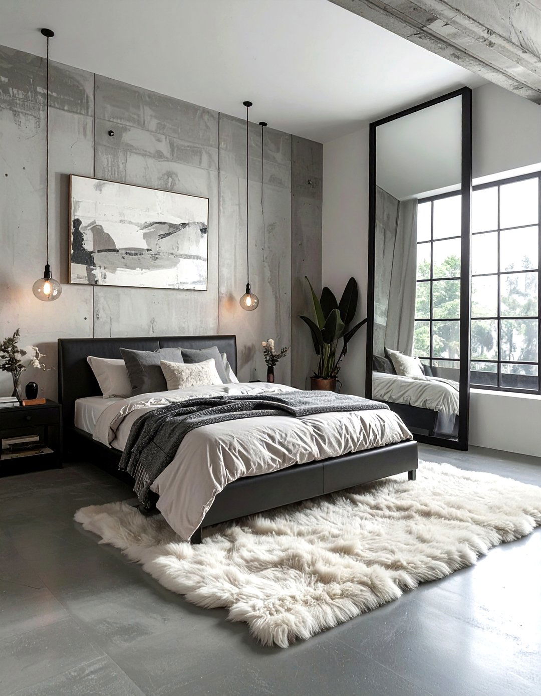 Oversized Leaner Mirror - 30 decor scale ideas