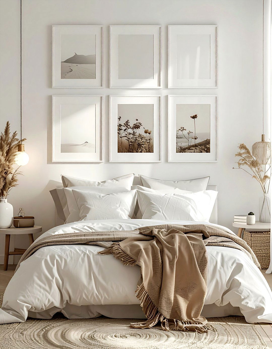 Oversized Mat Gallery Wall - 30 frame wall ideas