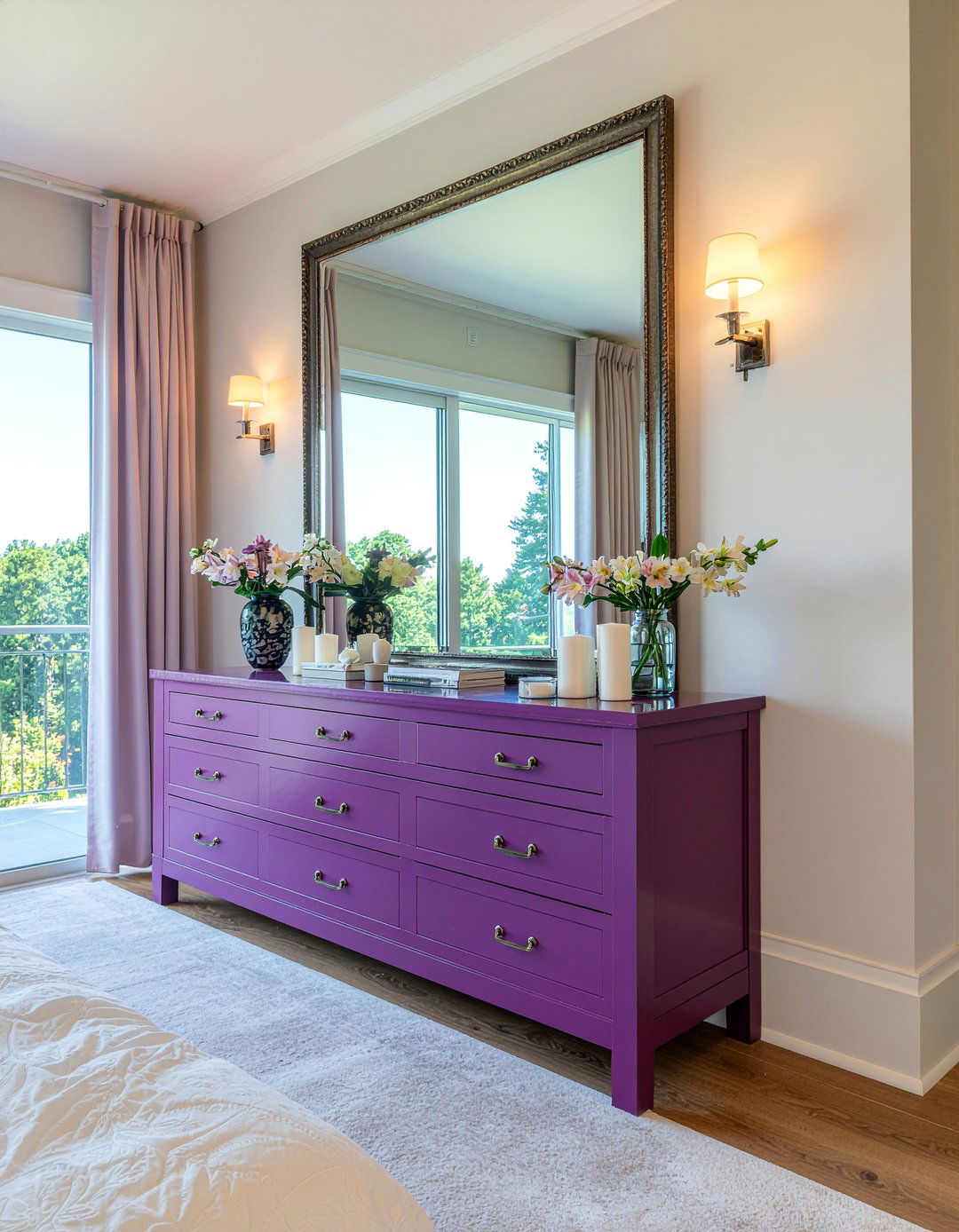 Oversized Mirrored Dresser - 30 bedroom mirrored dressers