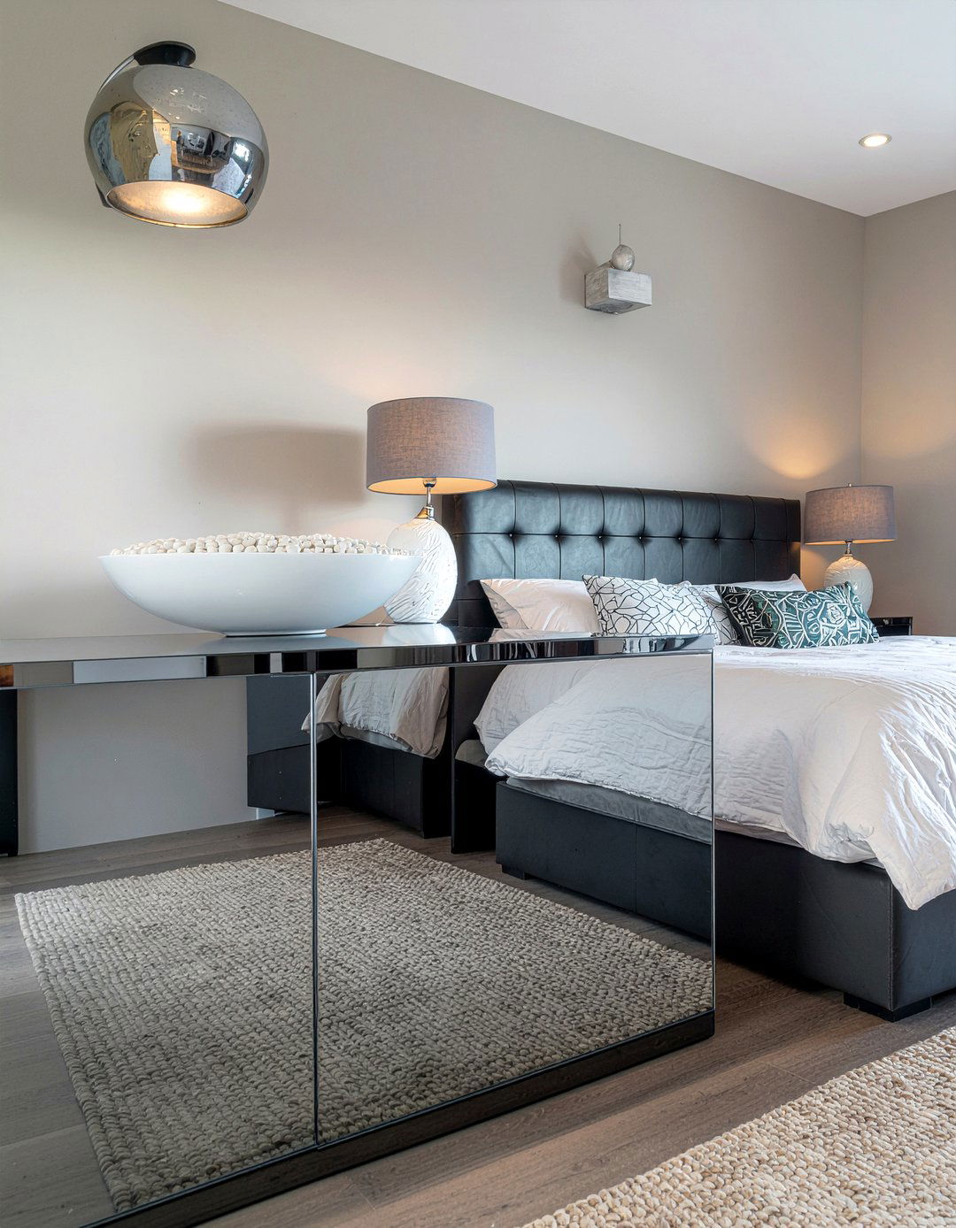 Oversized Mirrored Nightstand - 30 bedroom mirrored nightstands