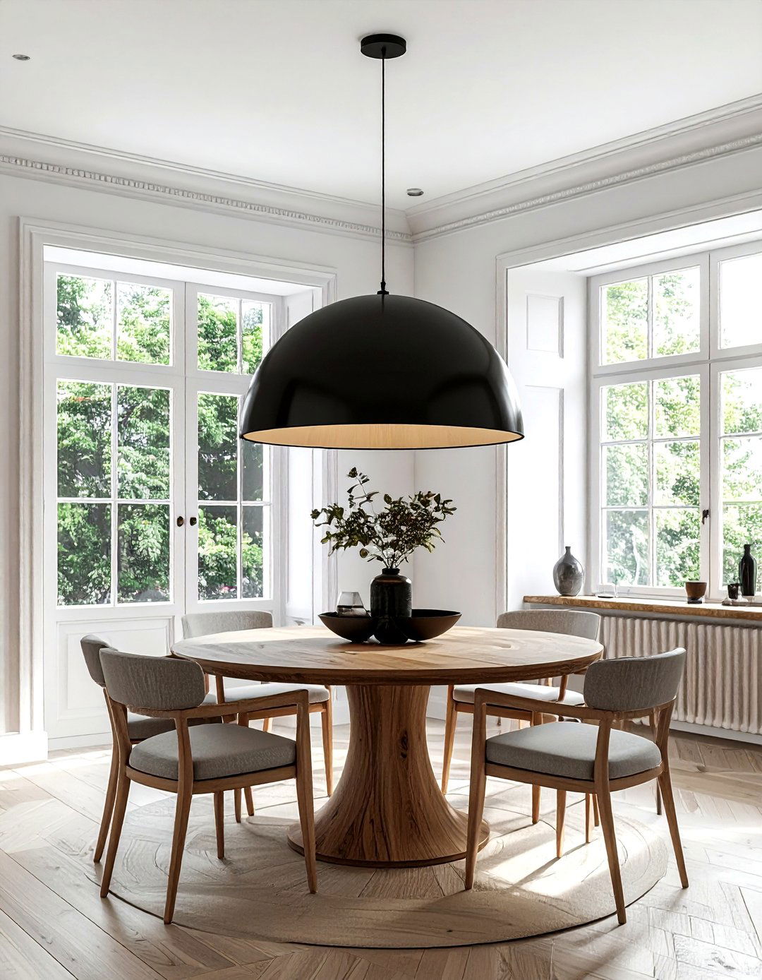 Oversized Pendant Light - 30 modern traditional decor ideas