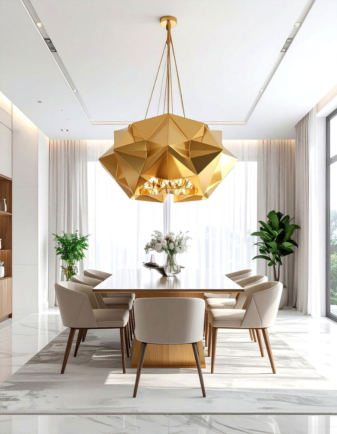 Oversized Pendant Lighting - 30 showpiece dining room ideas
