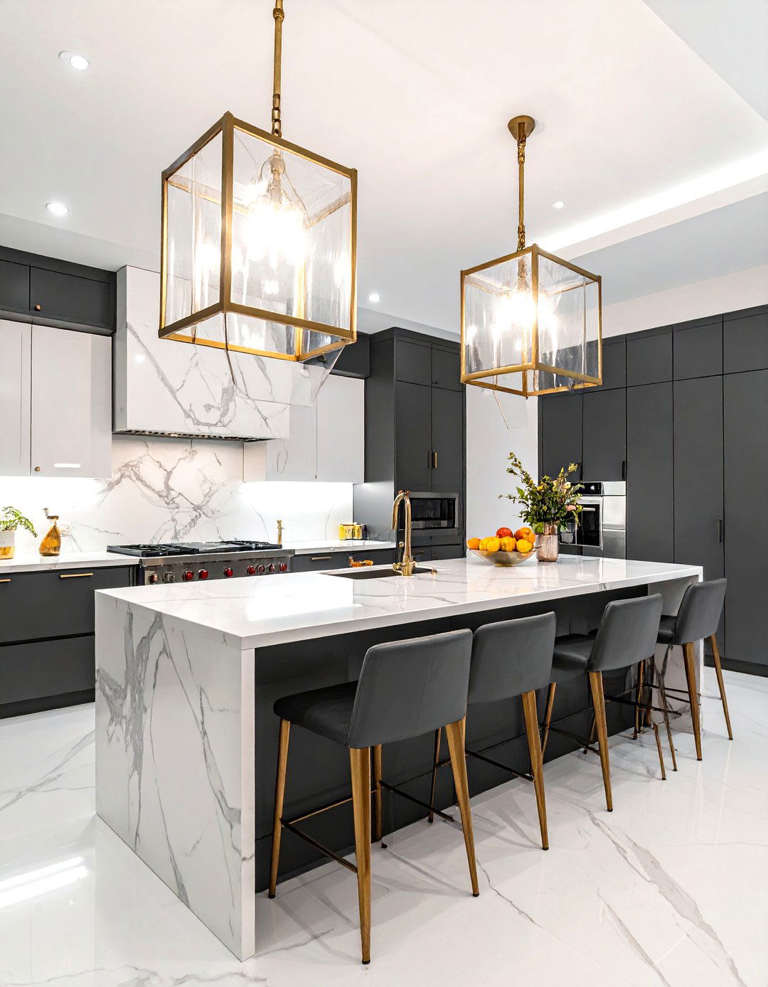 Oversized Pendant Lighting - 30 Southern kitchen ideas