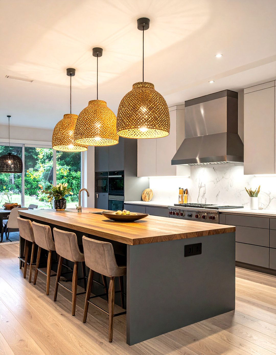 Oversized Pendant Lights - 30 welcoming kitchen ideas