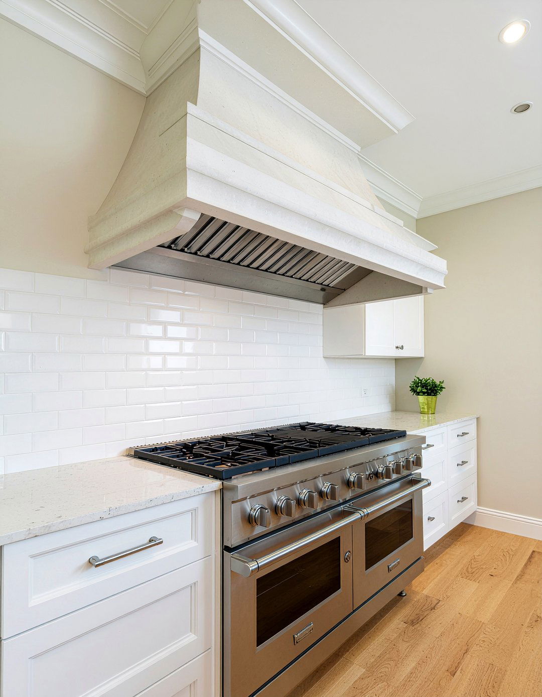 Oversized Plaster Vent Hood - 30 plaster hood kitchen ideas