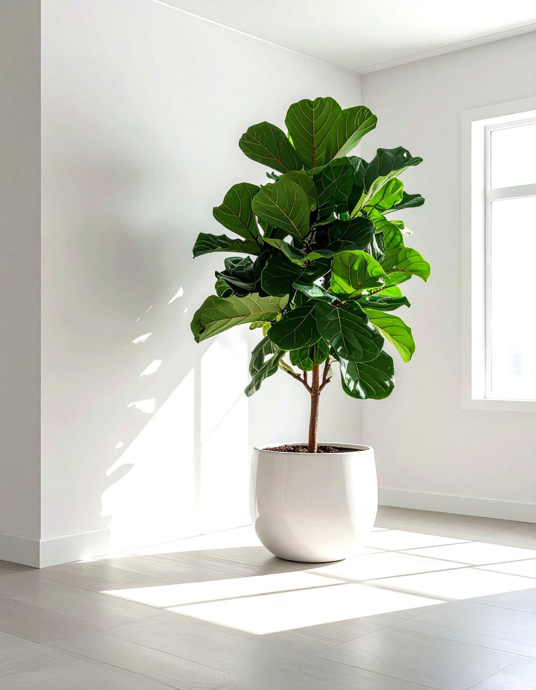 Oversized Potted Tree - 30 corner vignette ideas