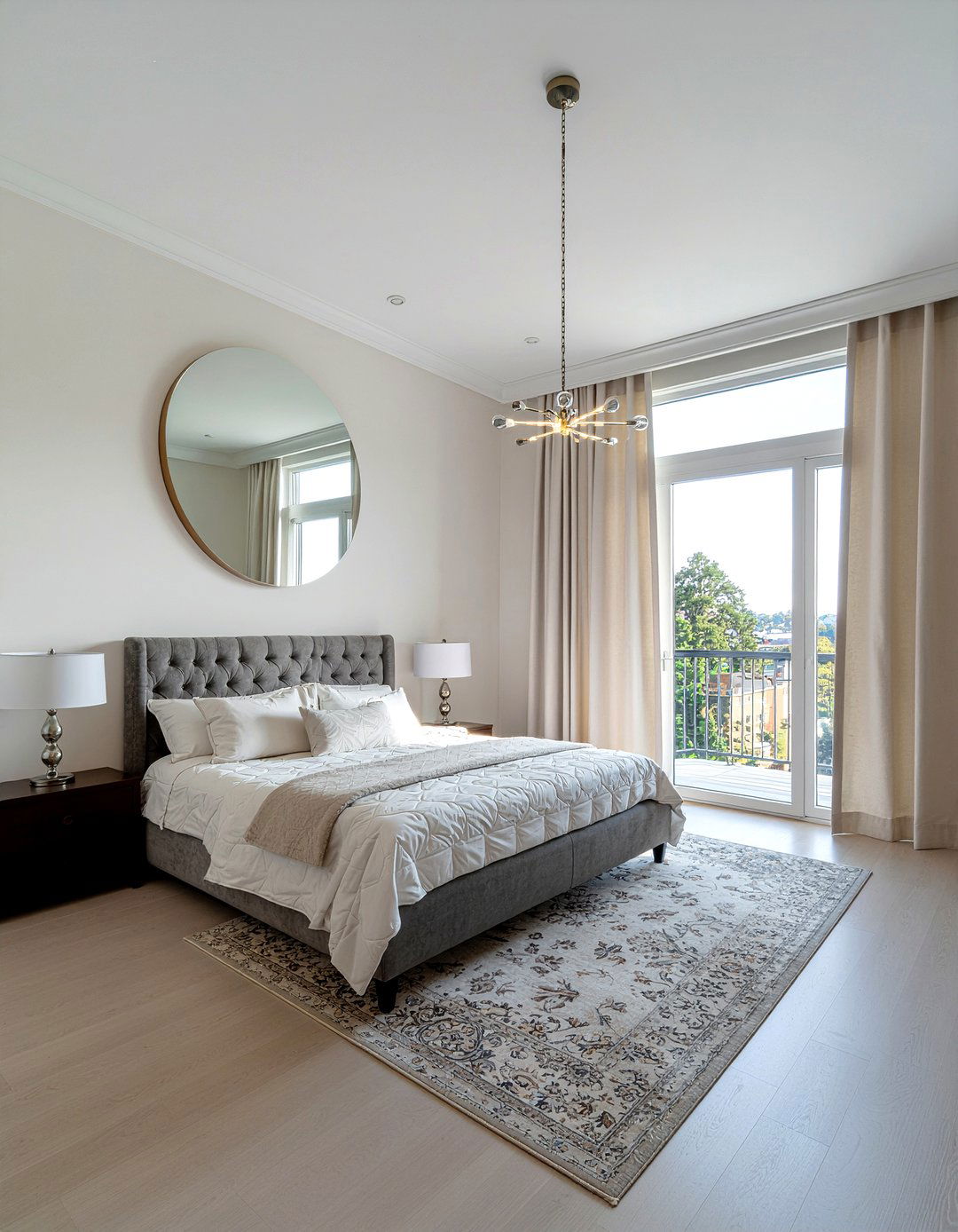 Oversized Round Mirror Floor Leaning - 30 bedroom round mirrors