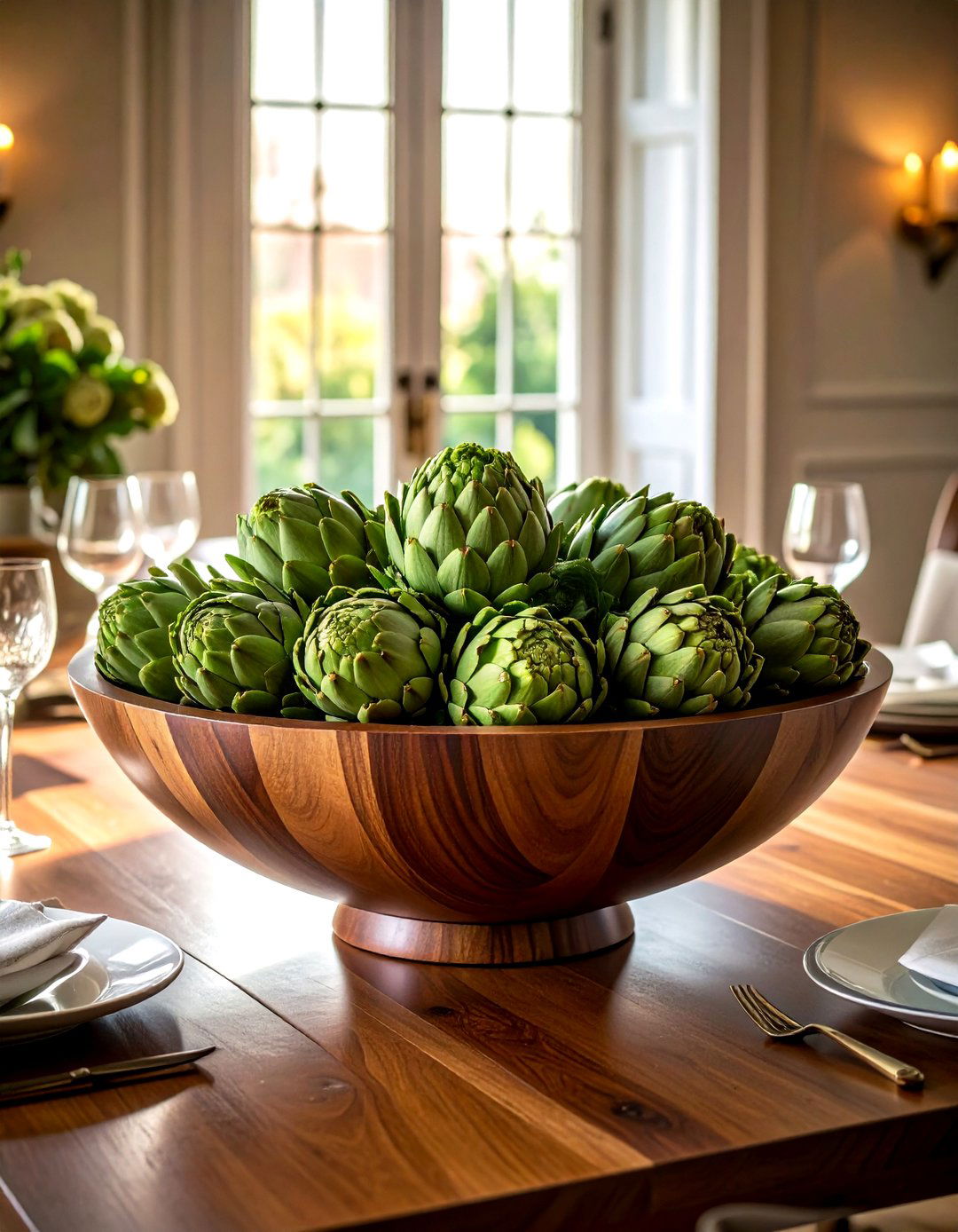 Oversized Round Wooden Bowl - 30 wooden bowl ideas