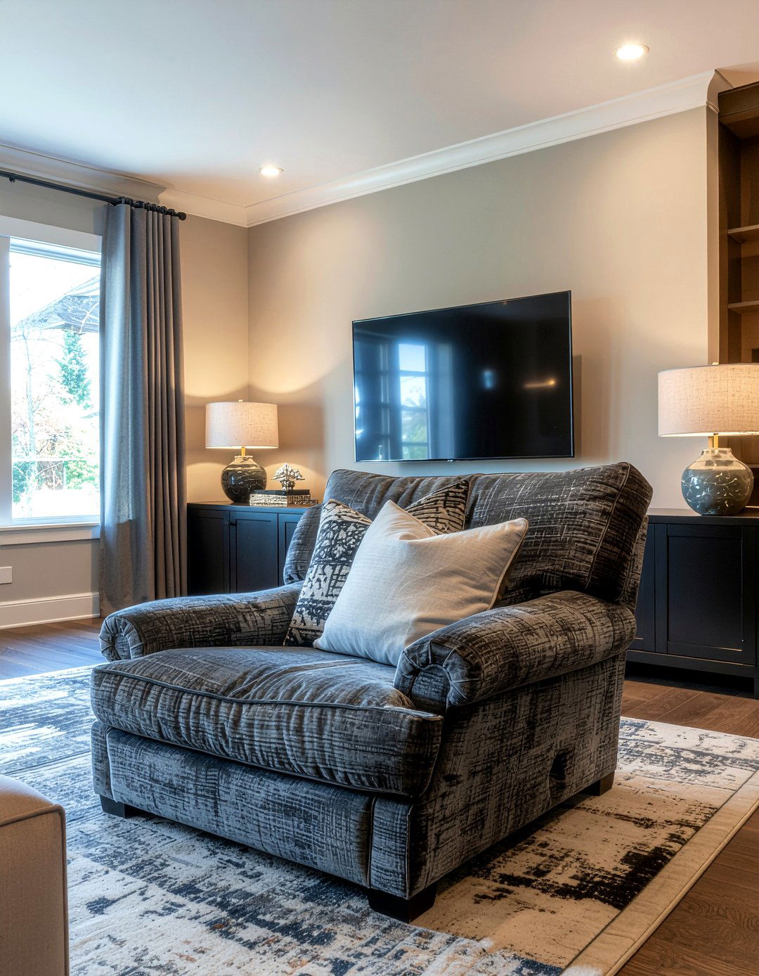 Oversized Snuggler Chair - 30 living room armchairs