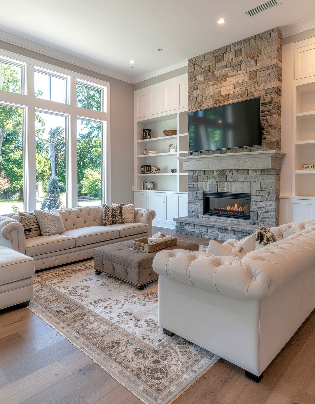 Oversized Tufted Sectional Sofa - 30 living room tufted sofa ideas