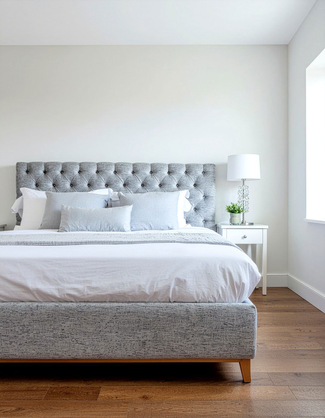 Oversized Upholstered Headboard - 30 sanctuary bedroom ideas