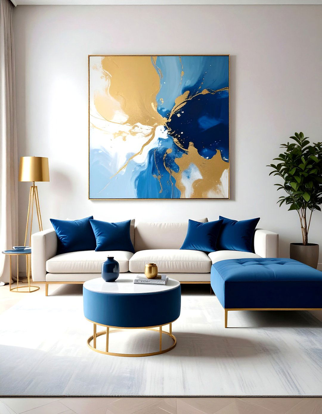 Oversized Wall Art - 30 apartment decor ideas