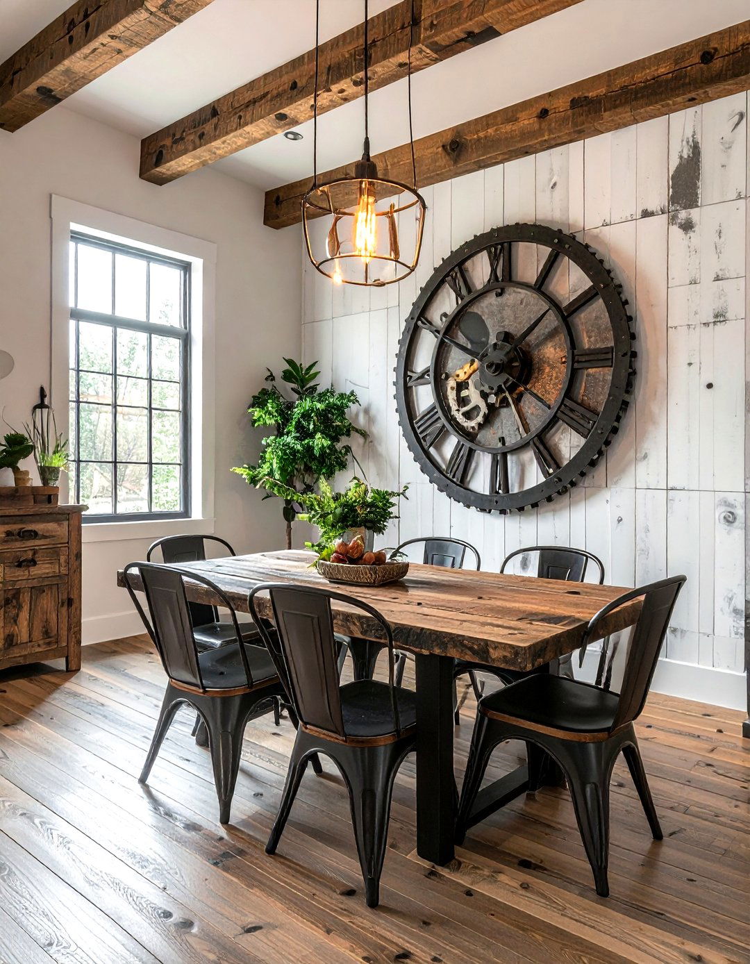 Oversized Wall Clock - 30 conversation starter decor ideas