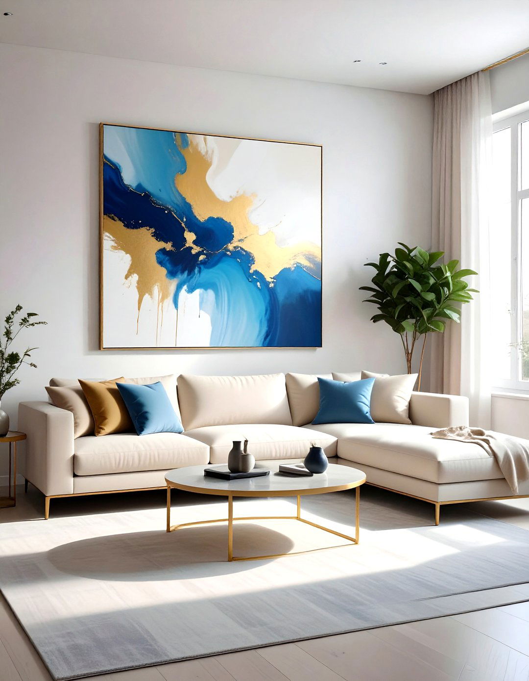 Oversized canvas art - 30 creative decor ideas