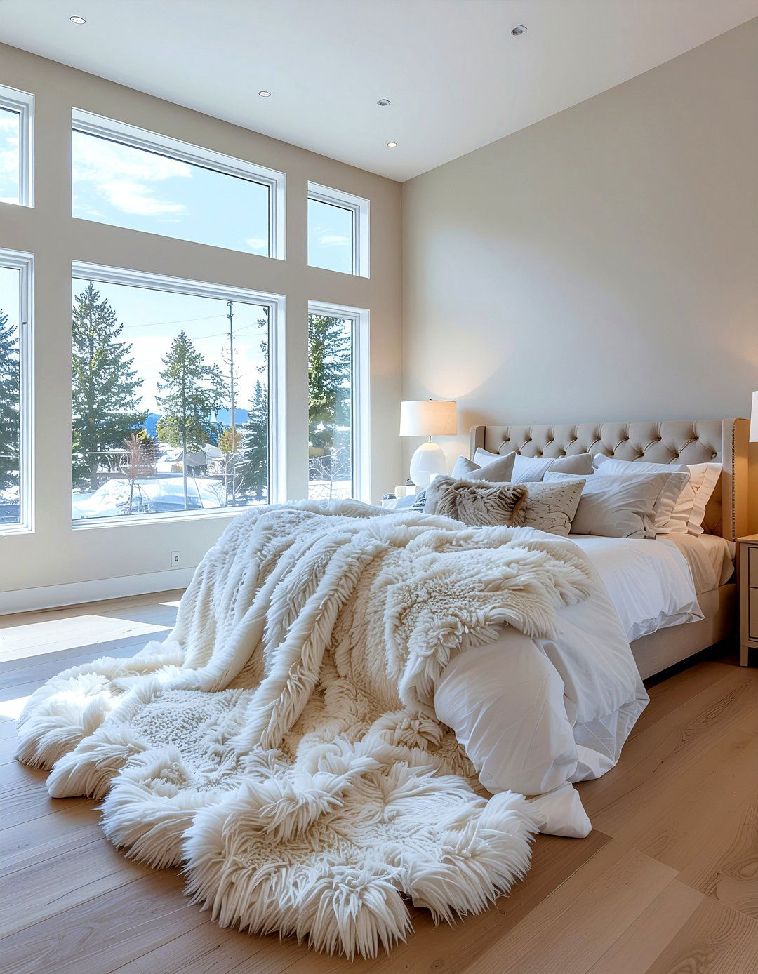Oversized faux fur throw - 30 faux fur throw ideas