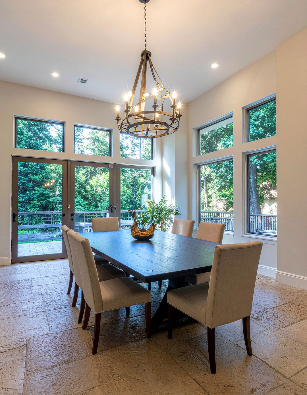 Oversized rustic chandelier dining room - 30 rustic chandelier dining room ideas