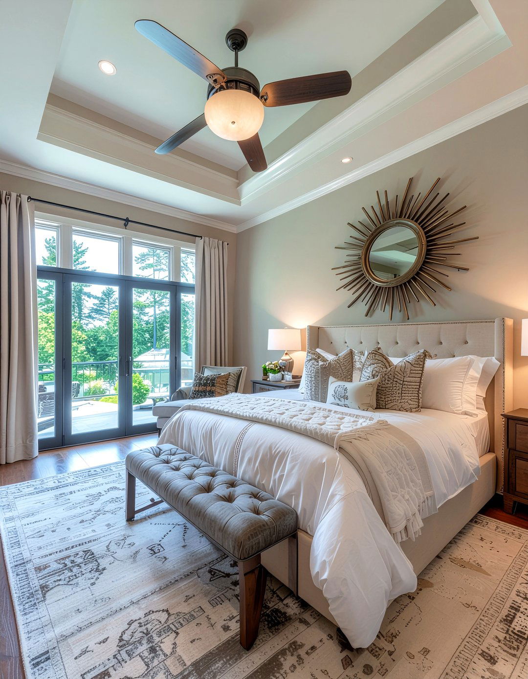 Oversized sunburst mirror - 30 bedroom sunburst mirrors