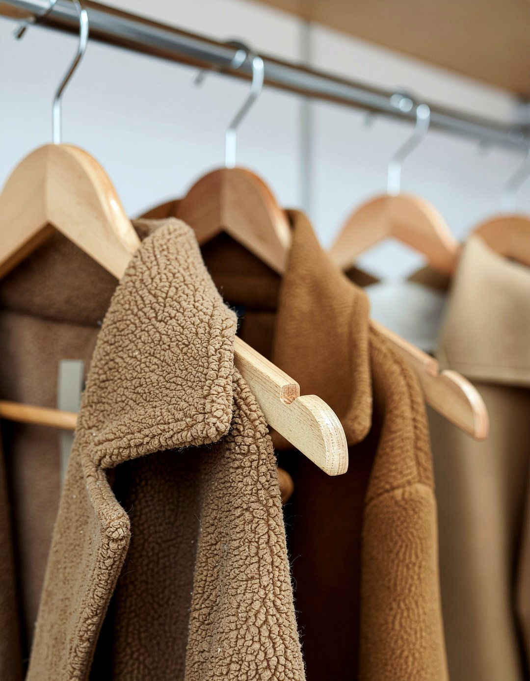 Oversized wooden hangers - 30 bedroom wooden hangers