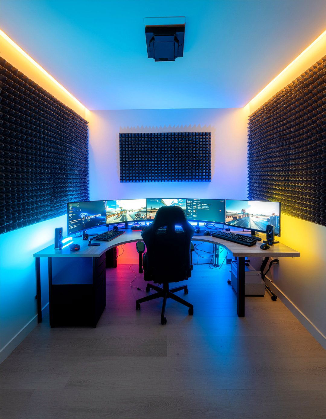 PC Gaming Bedroom - 30 geek bedroom ideas