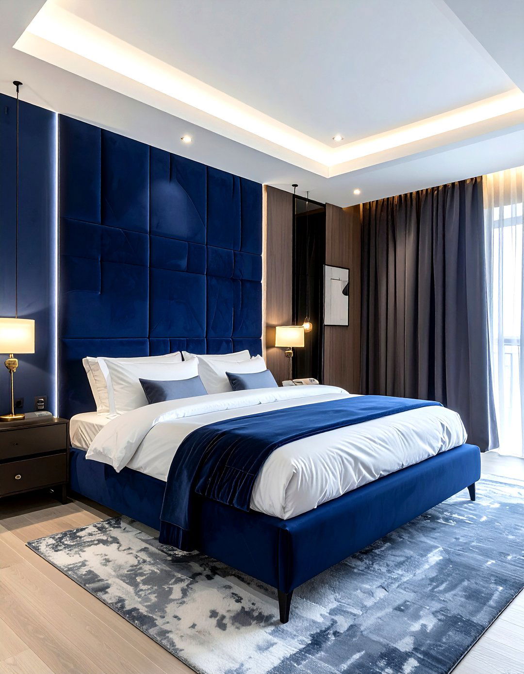 Padded fabric wall - 30 accent wall ideas