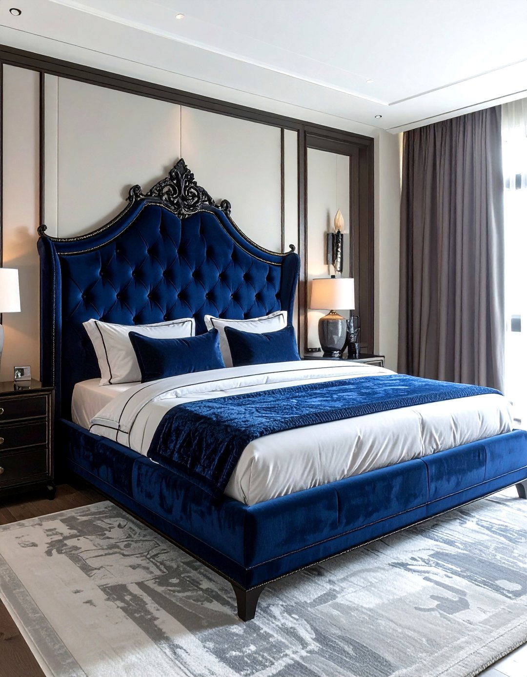 Pagoda bed headboard - 30 chinoiserie decor ideas