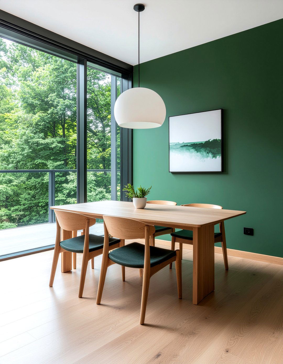 Paint Accent Wall - 30 budget dining room ideas