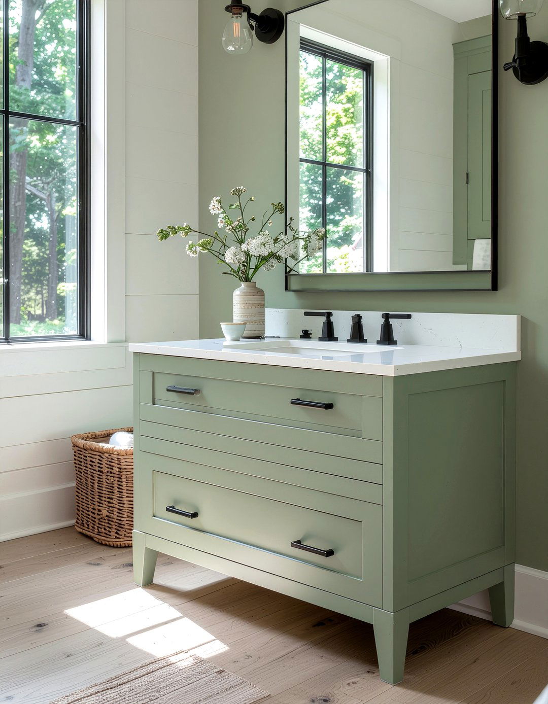Paint bathroom cabinets - 30 bathroom on a budget ideas