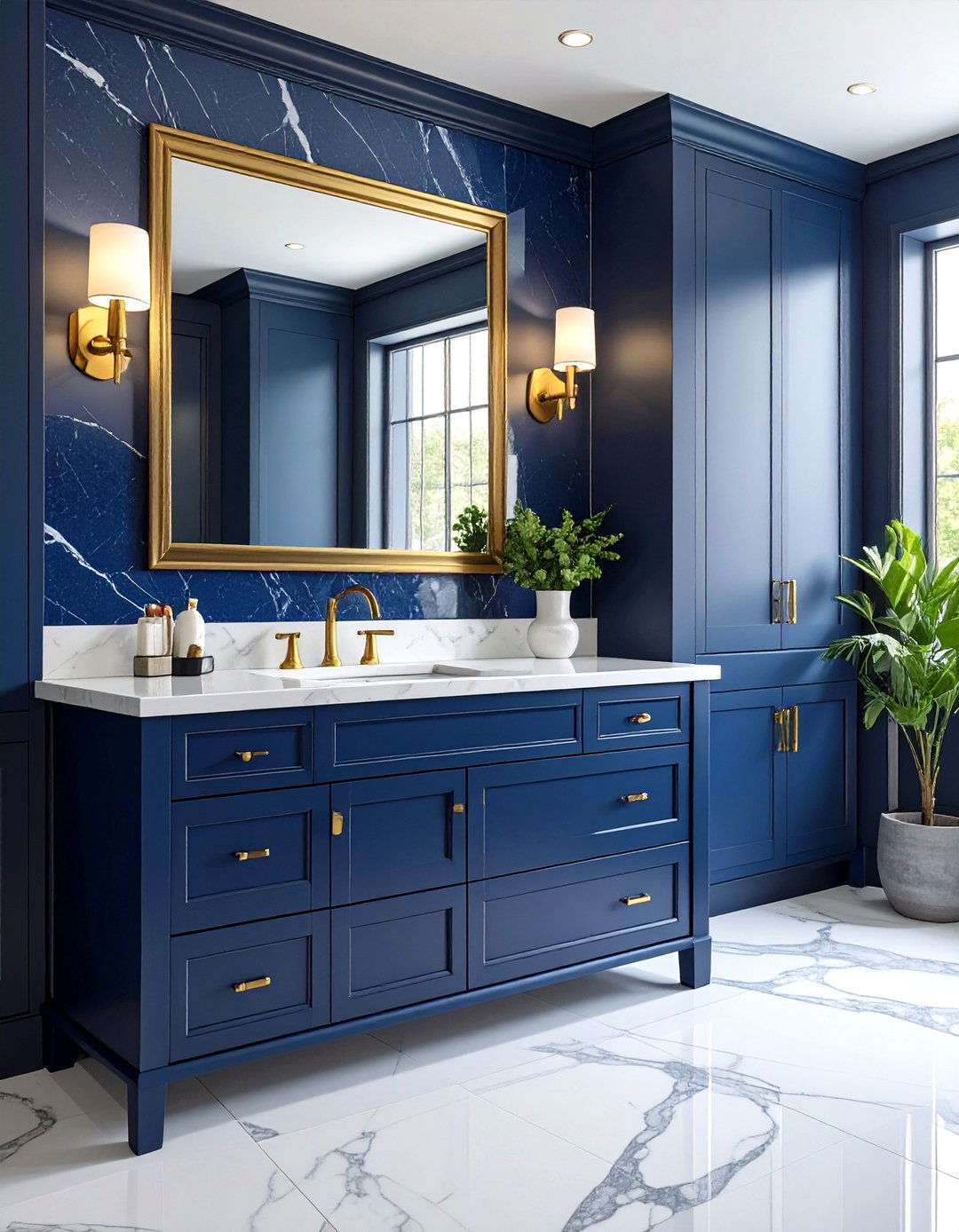 Paint bathroom vanity - 30 weekend bathroom projects