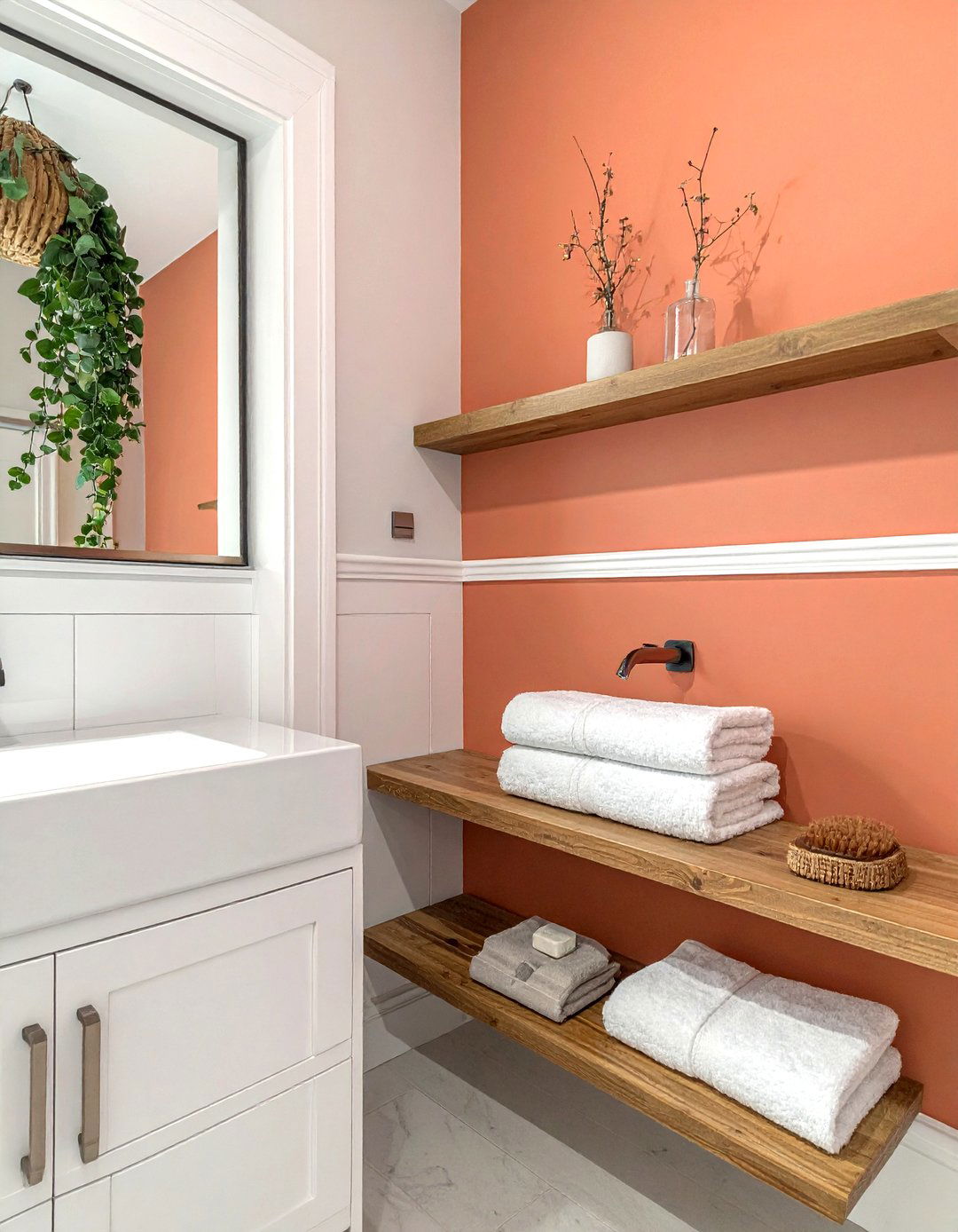 Paint bathroom wall - 30 cheap bathroom remodel ideas