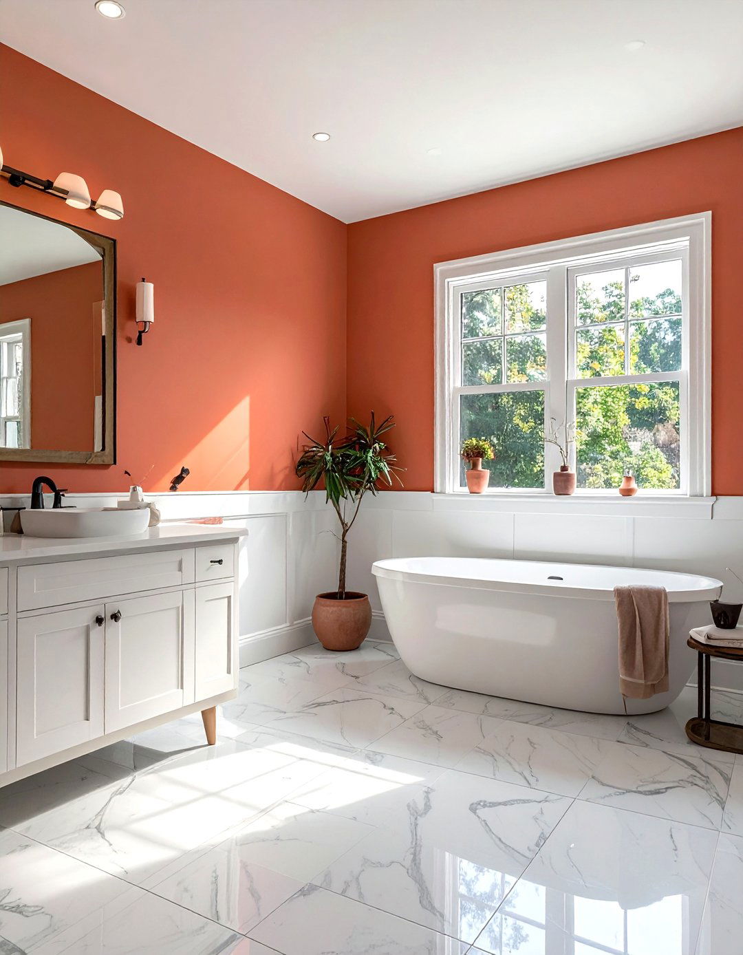 Paint bathroom walls - 30 weekend bathroom projects