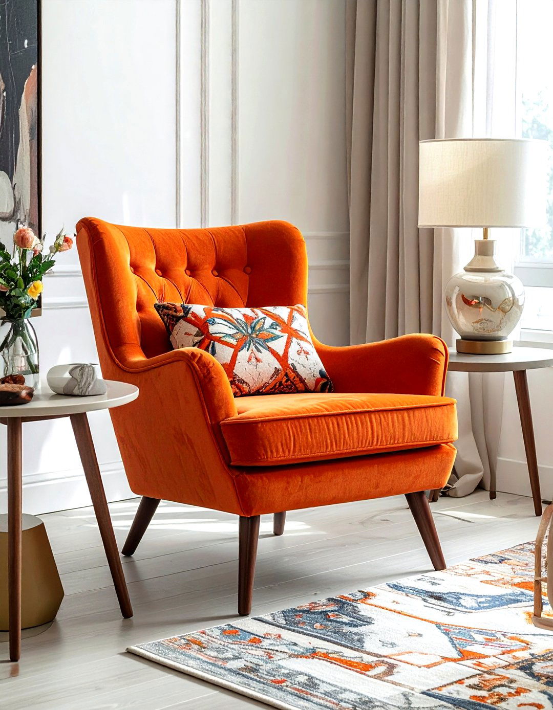 Painted Accent Chair - 30 DIY decor ideas