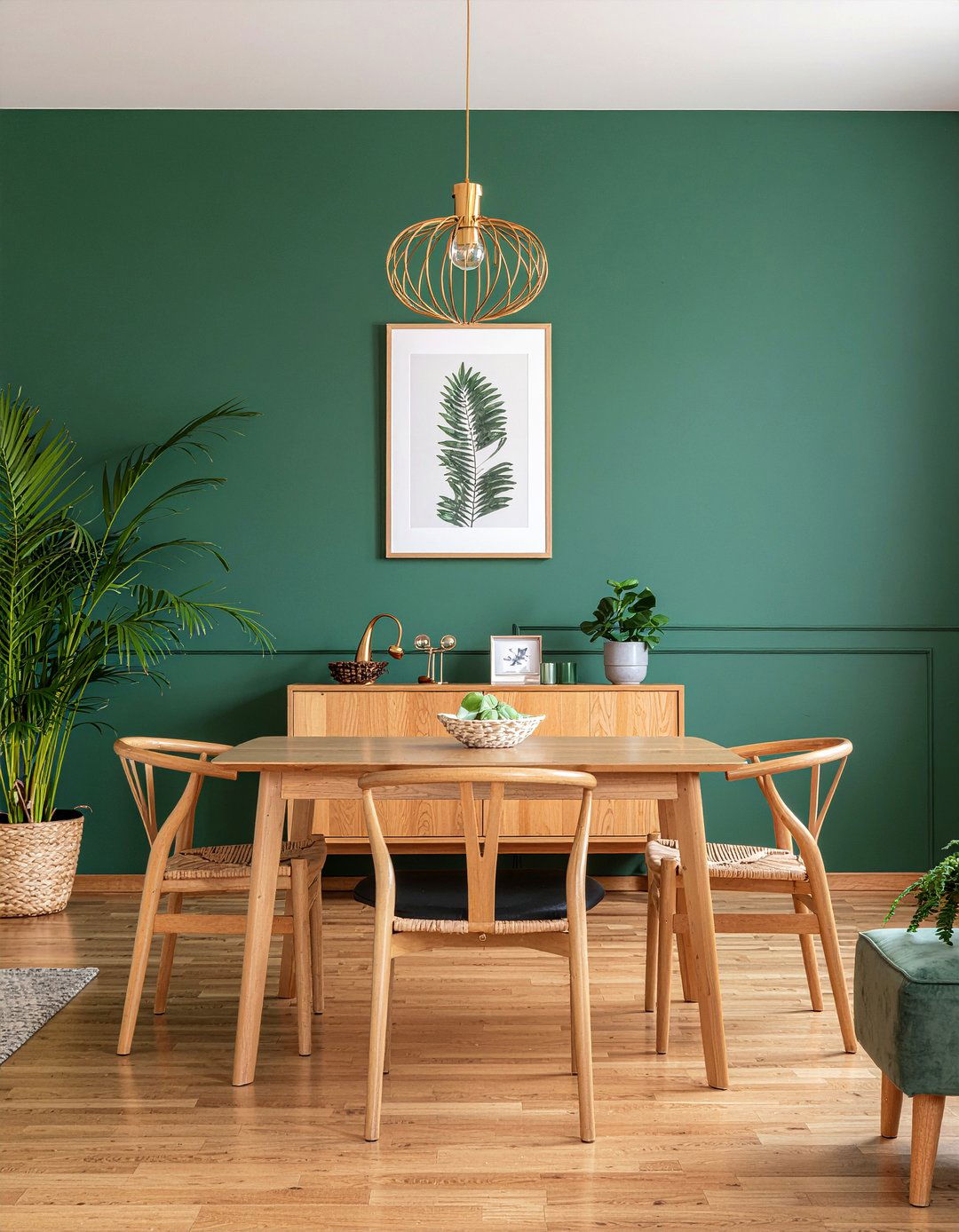 Painted Accent Wall - 30 affordable dining room ideas