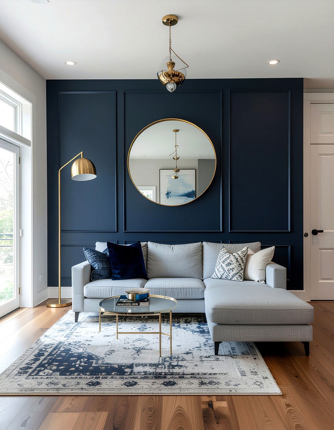 Painted Accent Wall - 30 DIY living room decor ideas