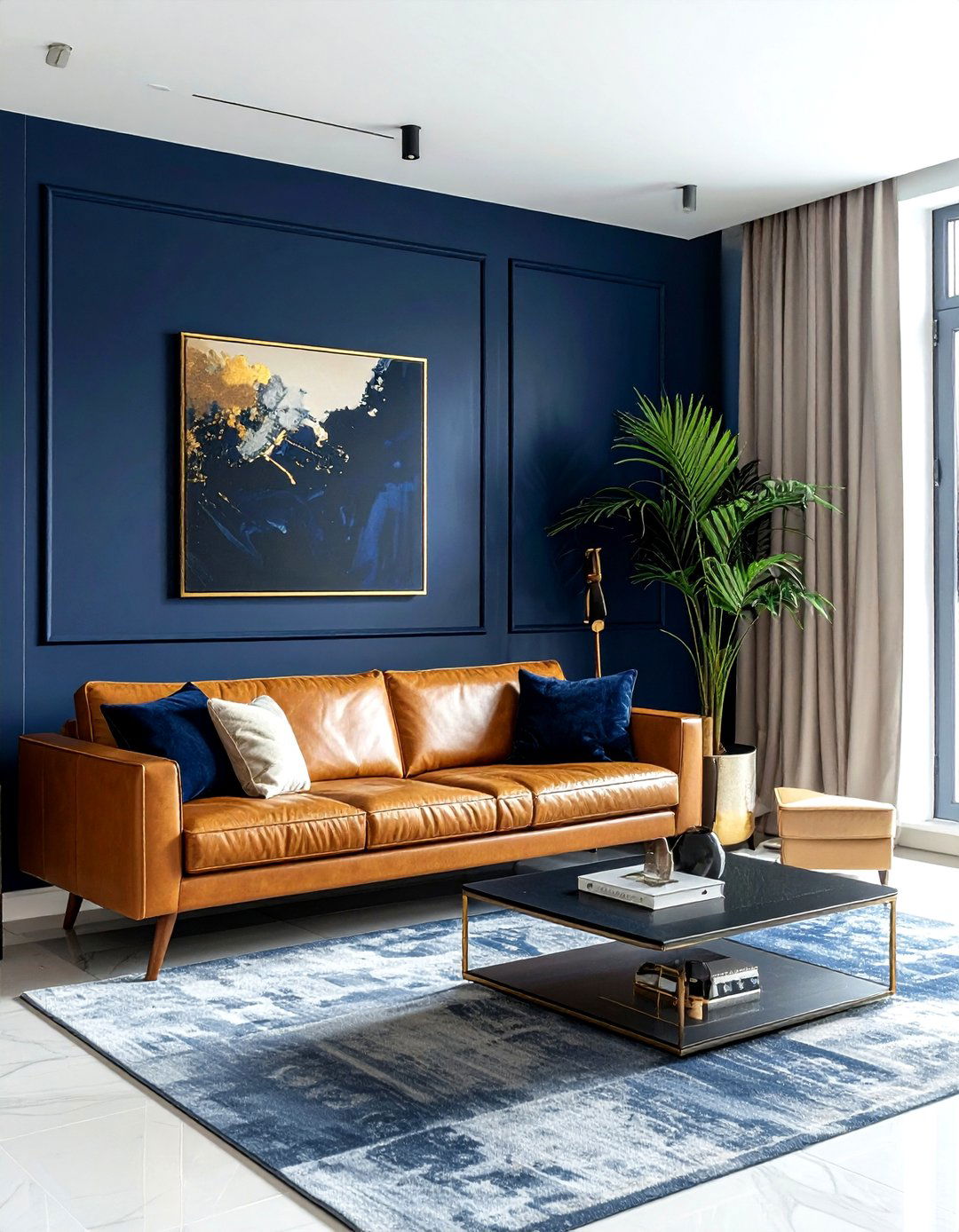 Painted Accent Wall - 30 wall decor ideas