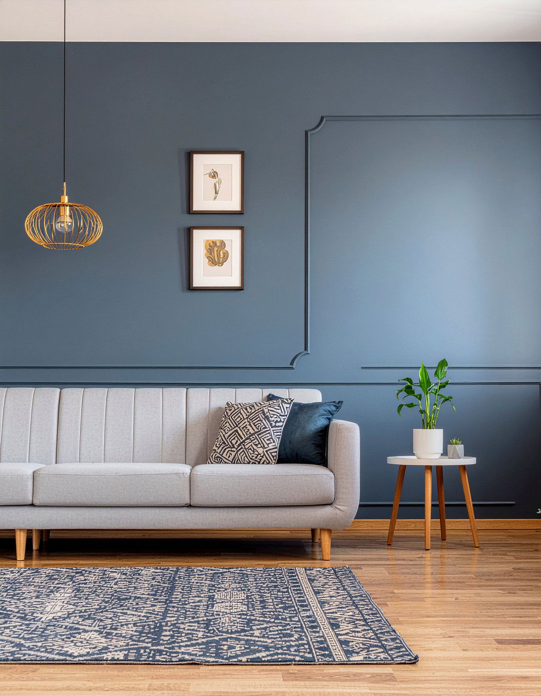 Painted Accent Wall - 30 weekend living room ideas