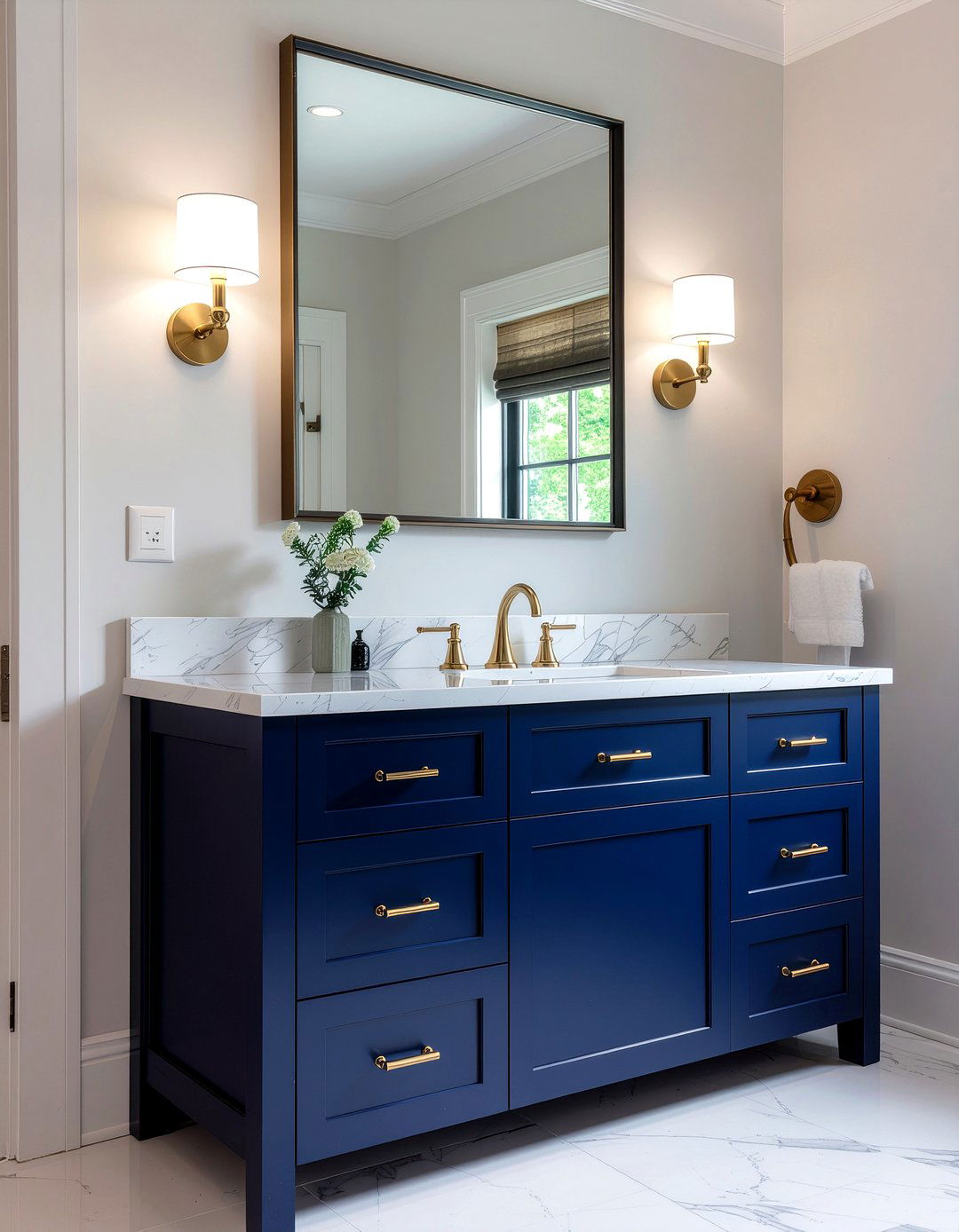 Painted Bathroom Vanity - 30 bathroom refresh ideas