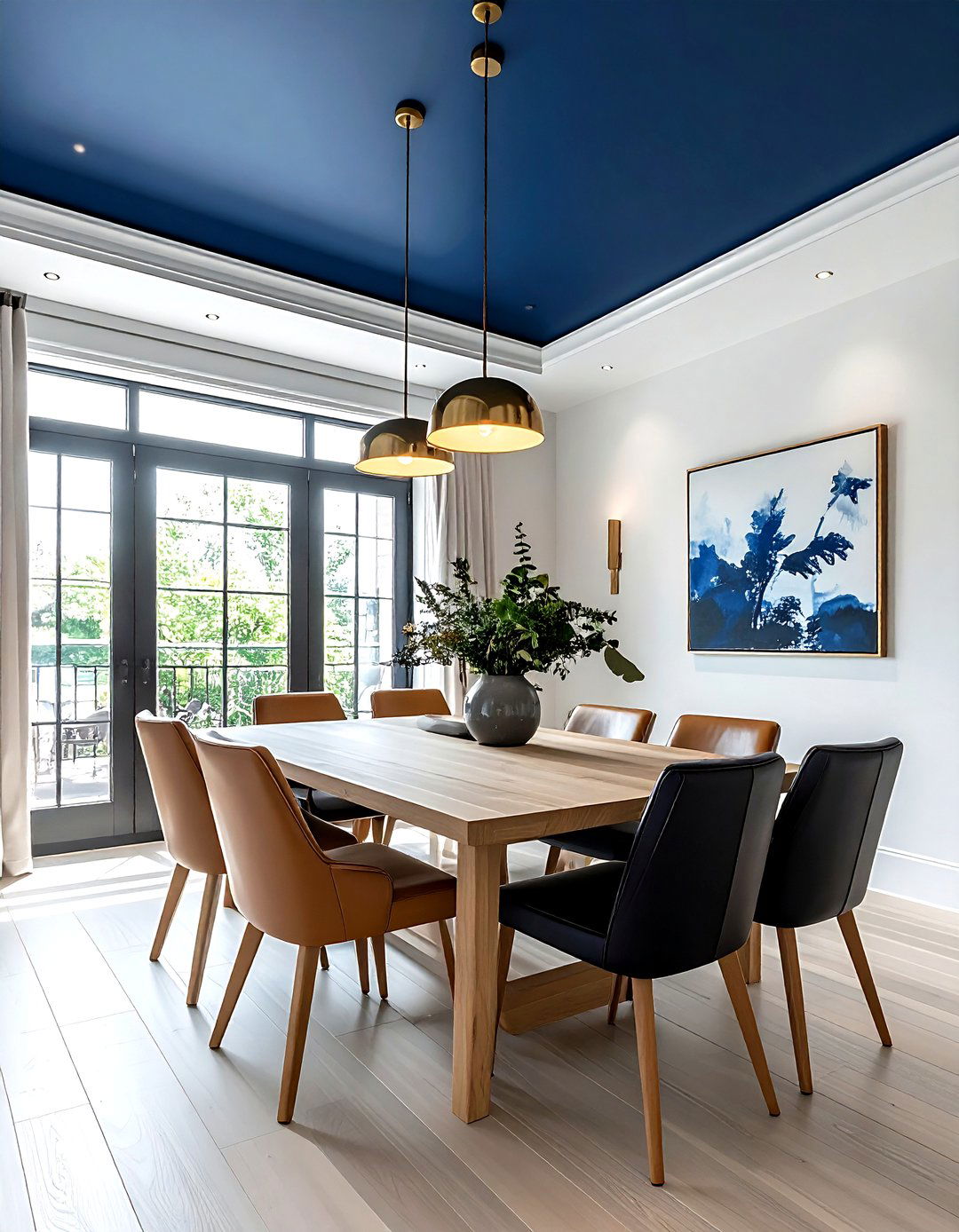 Painted Ceiling - 30 dining room focal point ideas