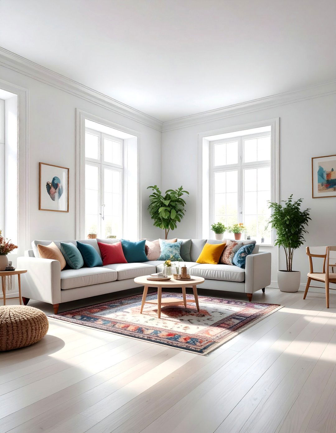 Painted Hardwood Floor - 30 living room hardwood floors