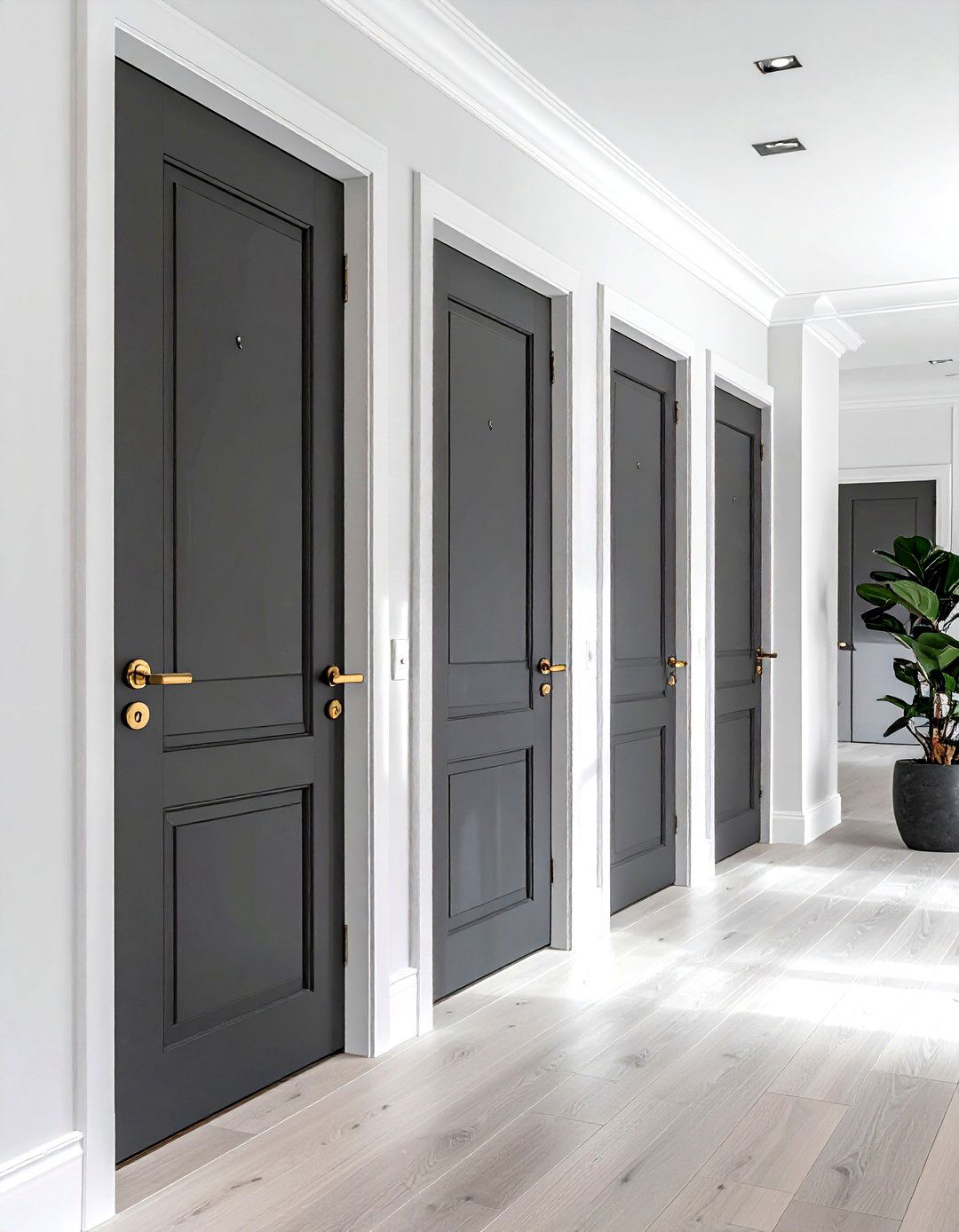 Painted Interior Doors - 30 decor makeover ideas