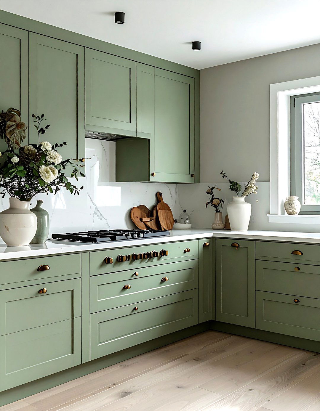 Painted Kitchen Cabinets - 30 kitchen upgrade ideas