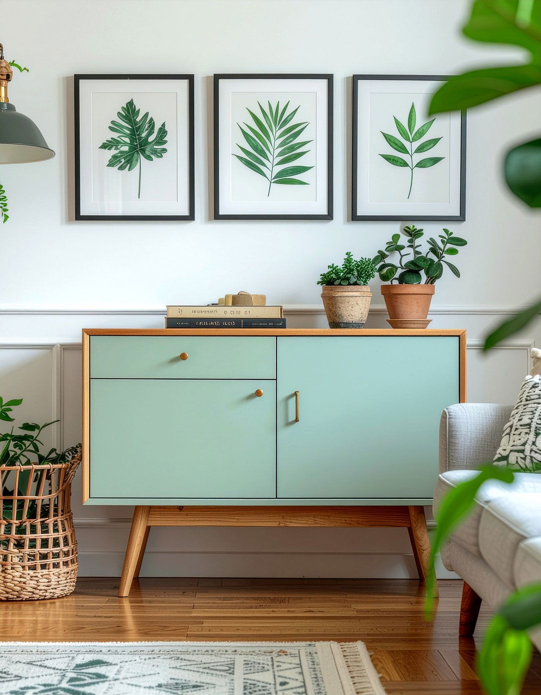 Painted Sideboard - 30 living room buffet ideas