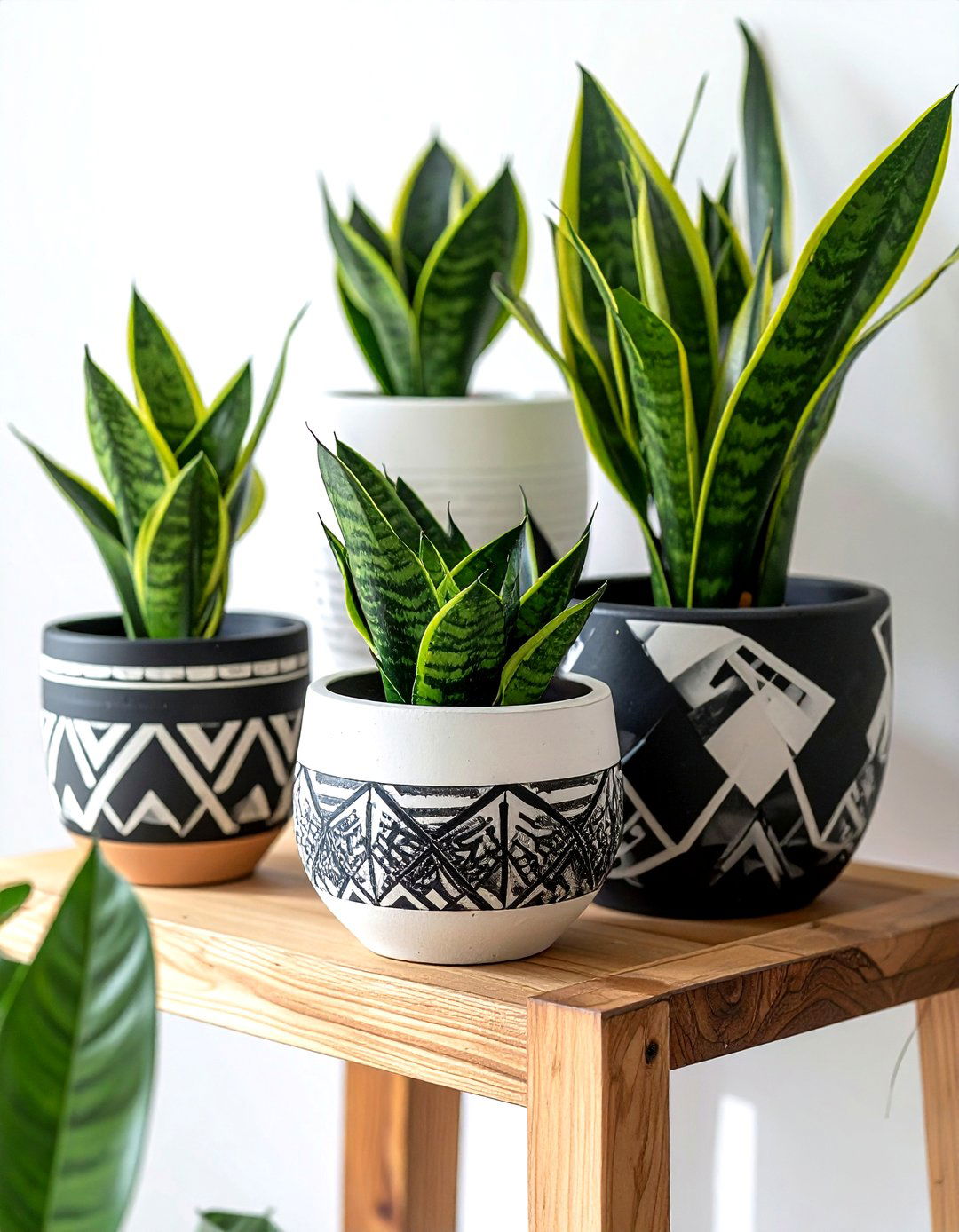 Painted Terracotta Pots - 30 cheap decor ideas