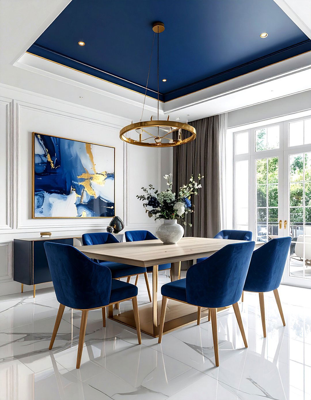 Painted Tray Ceiling - 30 dining room tray ceiling ideas