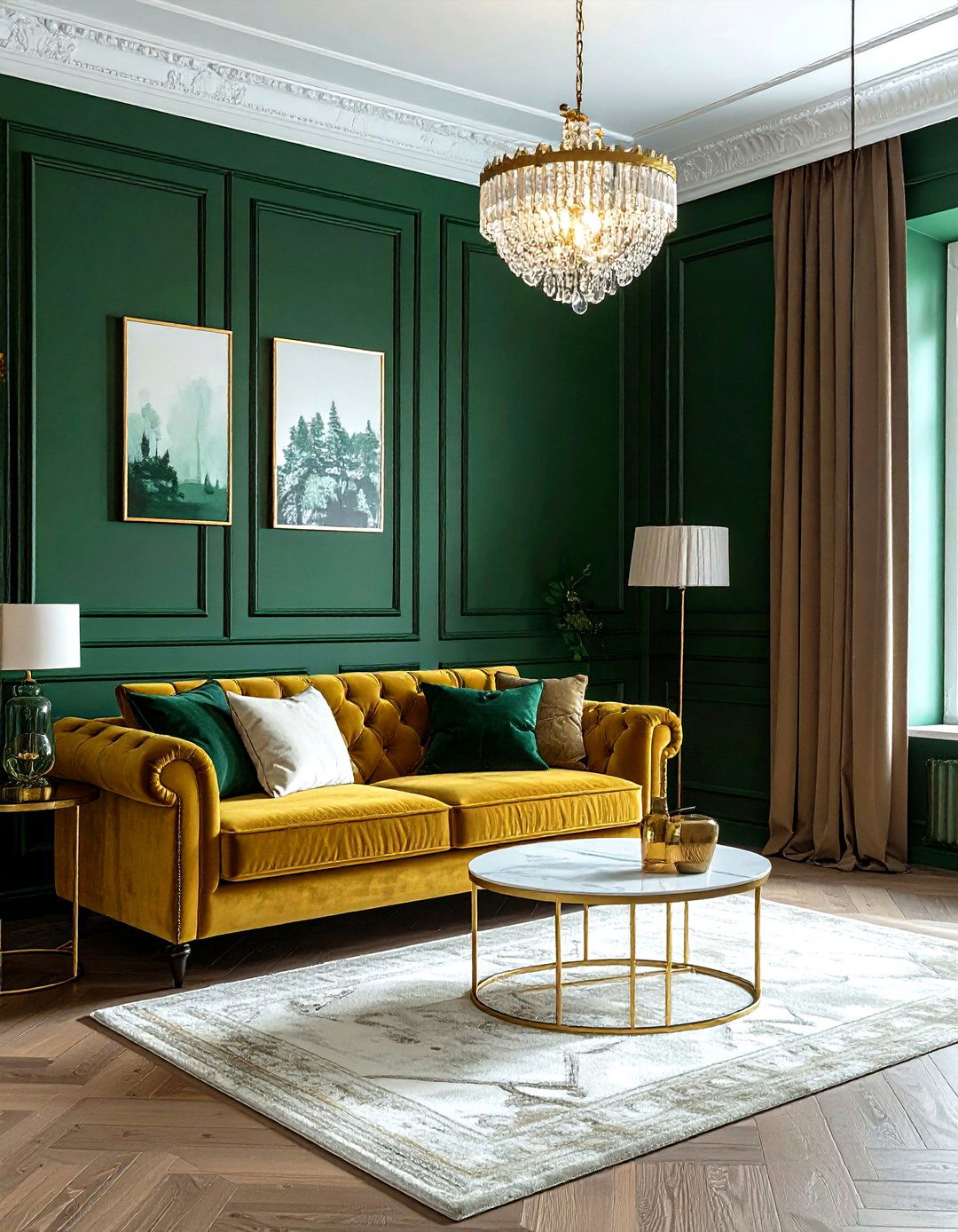 Painted Trim - 30 living room trim ideas